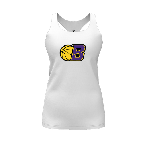 [CUS-DFW-RCBK-PER-WHT-FYS-LOGO2] Racerback Tank Top (Female Youth S, White, Logo 2)