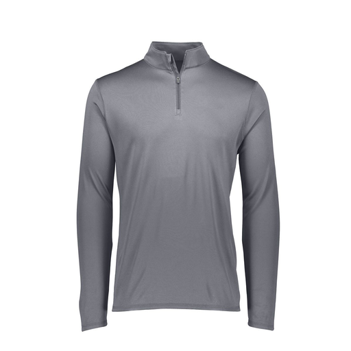 [FTLQFLGY-AS-LOGO2] Men's Flex-Lite 1/4 Zip Shirt (Adult S, Gray, Logo 2)