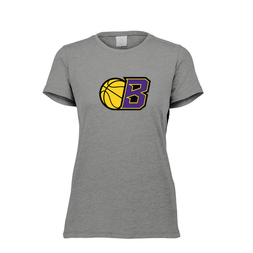 [FTSCUBGY-FAXS-LOGO2] Decker Women's Tri-Blend T-Shirt - Short Sleeve (Female Adult XS, Gray, Logo 2)