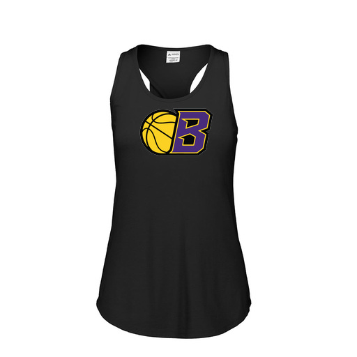 [3078.K94.S-LOGO2] Ladies Tri Blend Tank Top (Female Adult S, Black, Logo 2)