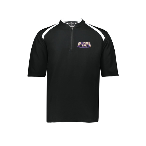 [229581-AS-BLK-LOGO3] Men's Dugout Short Sleeve Pullover (Adult S, Black, Logo 3)