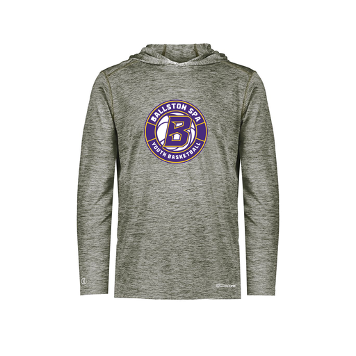 [FOLHCGGY-AS-LOGO1] Decker Men's Charge Hoodie (Adult S, Gray, Logo 1)