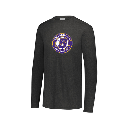 [FTLCUBBK-AXS-LOGO1] Decker Men's Tri-Blend T-Shirt - Long Sleeve (Adult XS, Black, Logo 1)