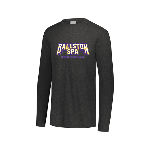 [FTLCUBBK-AXS-LOGO3] Decker Men's Tri-Blend T-Shirt - Long Sleeve (Adult XS, Black, Logo 3)