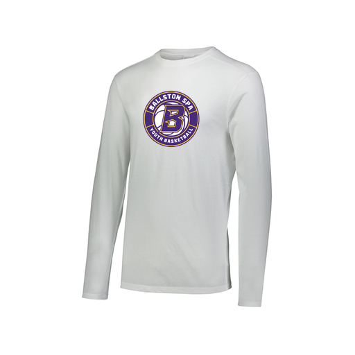[FTLCUBWH-AXS-LOGO1] Decker Men's Tri-Blend T-Shirt - Long Sleeve (Adult XS, White, Logo 1)