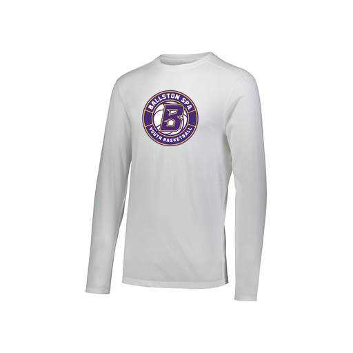 [FTLCUBWH-YS-LOGO1] Decker Youth Tri-Blend T-Shirt - Long Sleeve (Youth S, White, Logo 1)