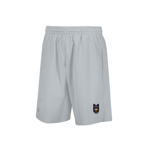 [229556.099.XS-LOGO4] Men's Weld Short (Adult XS, Silver, Logo 4)