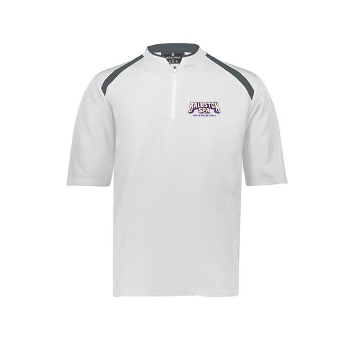 [229581-AS-WHT-LOGO3] Men's Dugout Short Sleeve Pullover (Adult S, White, Logo 3)