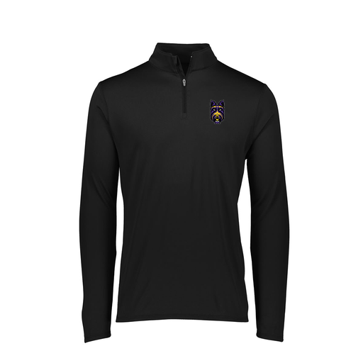 [FTLQFLBK-FAXS-LOGO4] Decker Women's Flex-Lite 1/4 Zip Shirt (Female Adult XS, Black, Logo 4)
