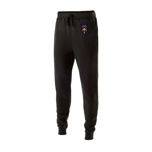 [229548.080.XS-LOGO4] Men's 60/40 Fleece Jogger (Adult XS, Black, Logo 4)