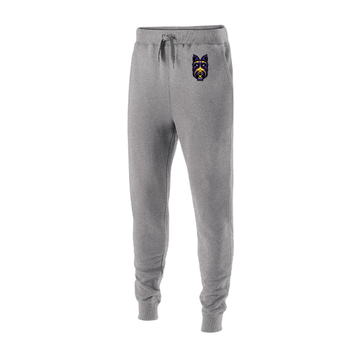 [229648.017.S-LOGO4] Youth 60/40 Fleece Jogger (Youth S, Silver, Logo 4)